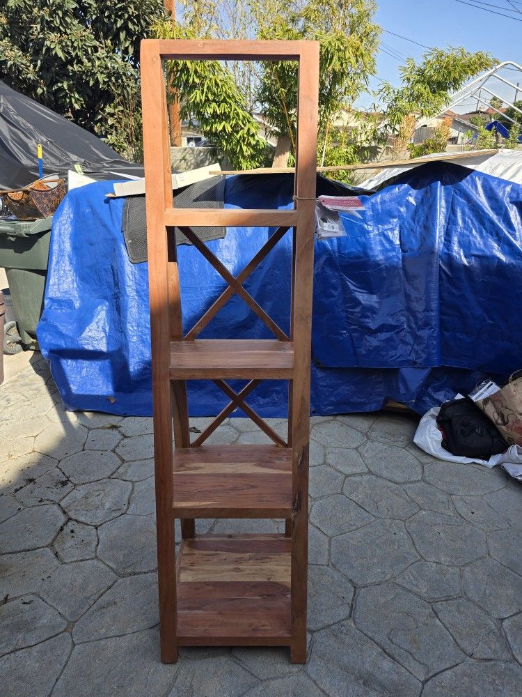 Ladder Shelf, Bookshelf Bookcase, Freestanding Corner Storage Shelve