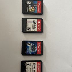 “4 Juegos Nintendo Switch – Smash Bros, FIFA 23, TMNT, Marvel”