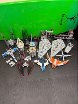 Large Lego Star Wars Marvel Ship Lot