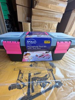 Apollo 53-Piece Household Tool Kit with Tool Box