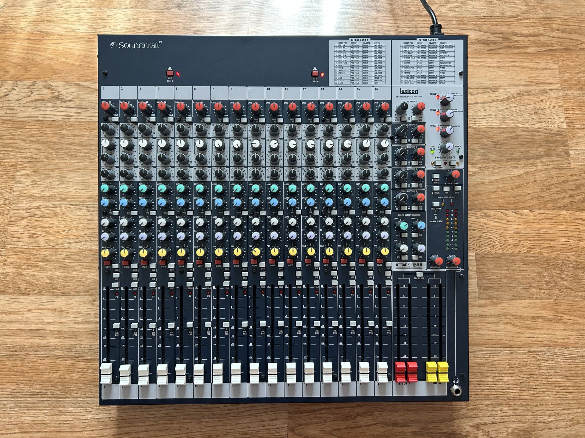 Soundcraft Mixer 16 ch w/ FX - FX16ii for Sale in Los Soundcraft Mixer 16 ch w/ FX - FX16ii for Sale in Los