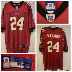 Reebok On Field Carnell Cadillac Williams Tampa Bay Buccaneers Jersey XL Red