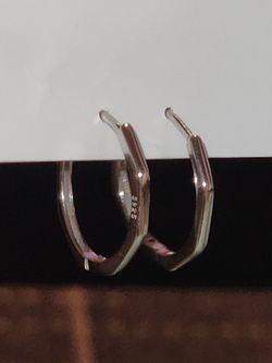 .925 Silver Hoop Earrings
