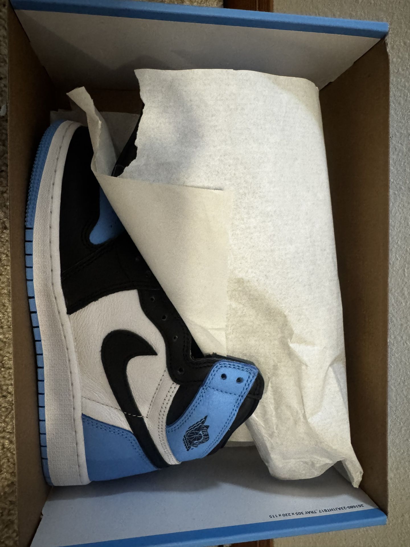 Jordan 1 UNC Toes (GS) 6Y