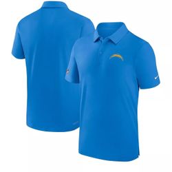 Men's Powder Blue Los Angeles Chargers Sideline Coaches Performance Polo Shirt Xl 