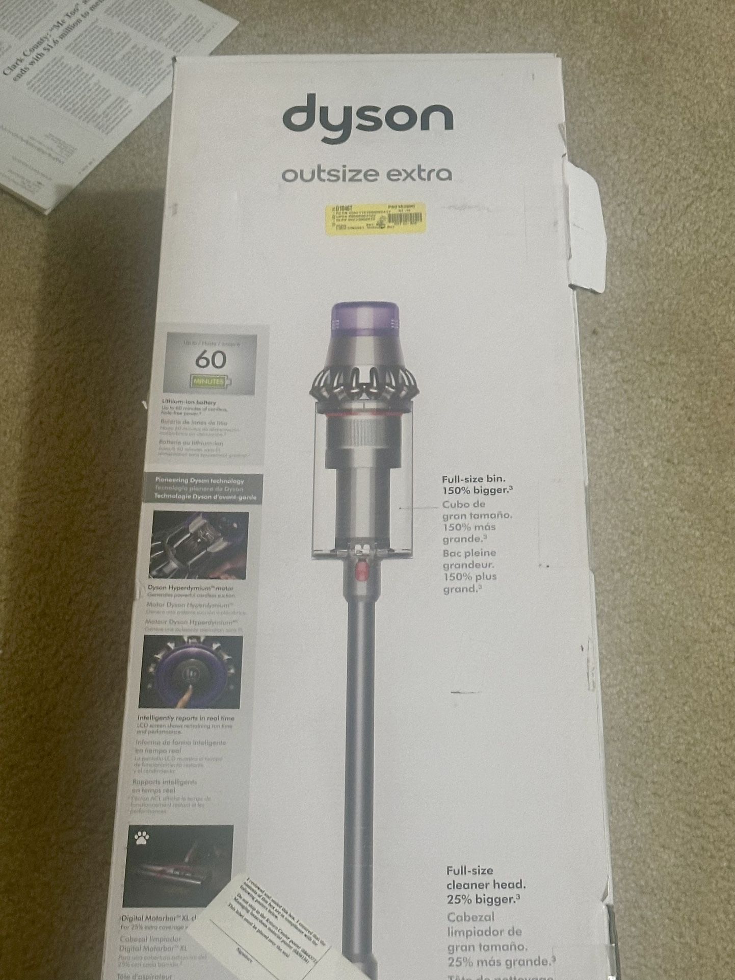 Brand New In Box Dyson Outsize extra 