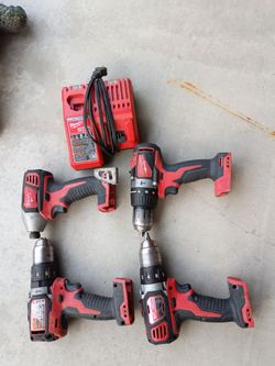 Milwaukee tools and chargers,no batterys,
