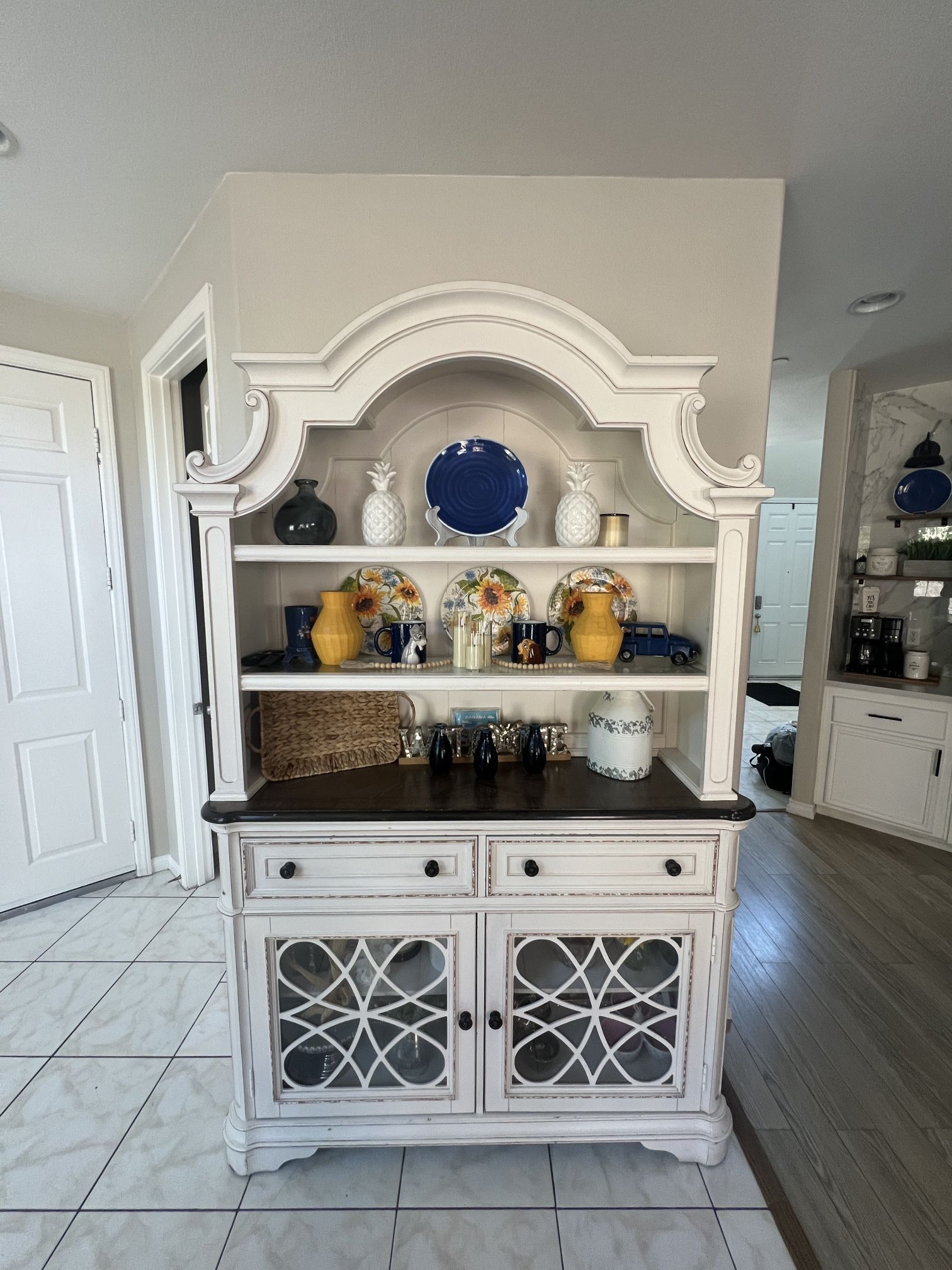 2 Piece Cabinet with Drawers and Storage