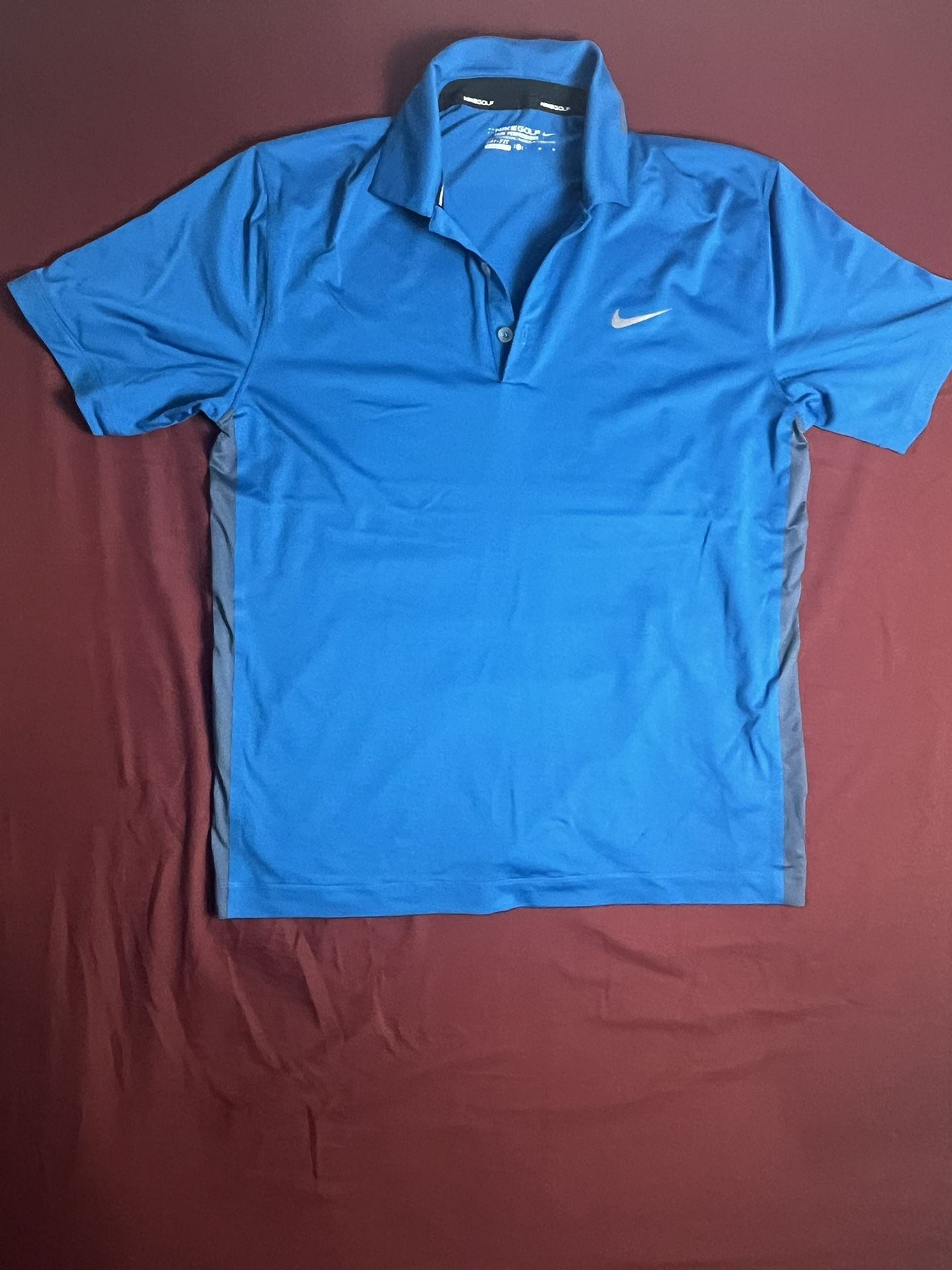Nike Golf Tour Performance Dri-Fit Polo Shirt Size (XL) Sky Blue Short Sleeves