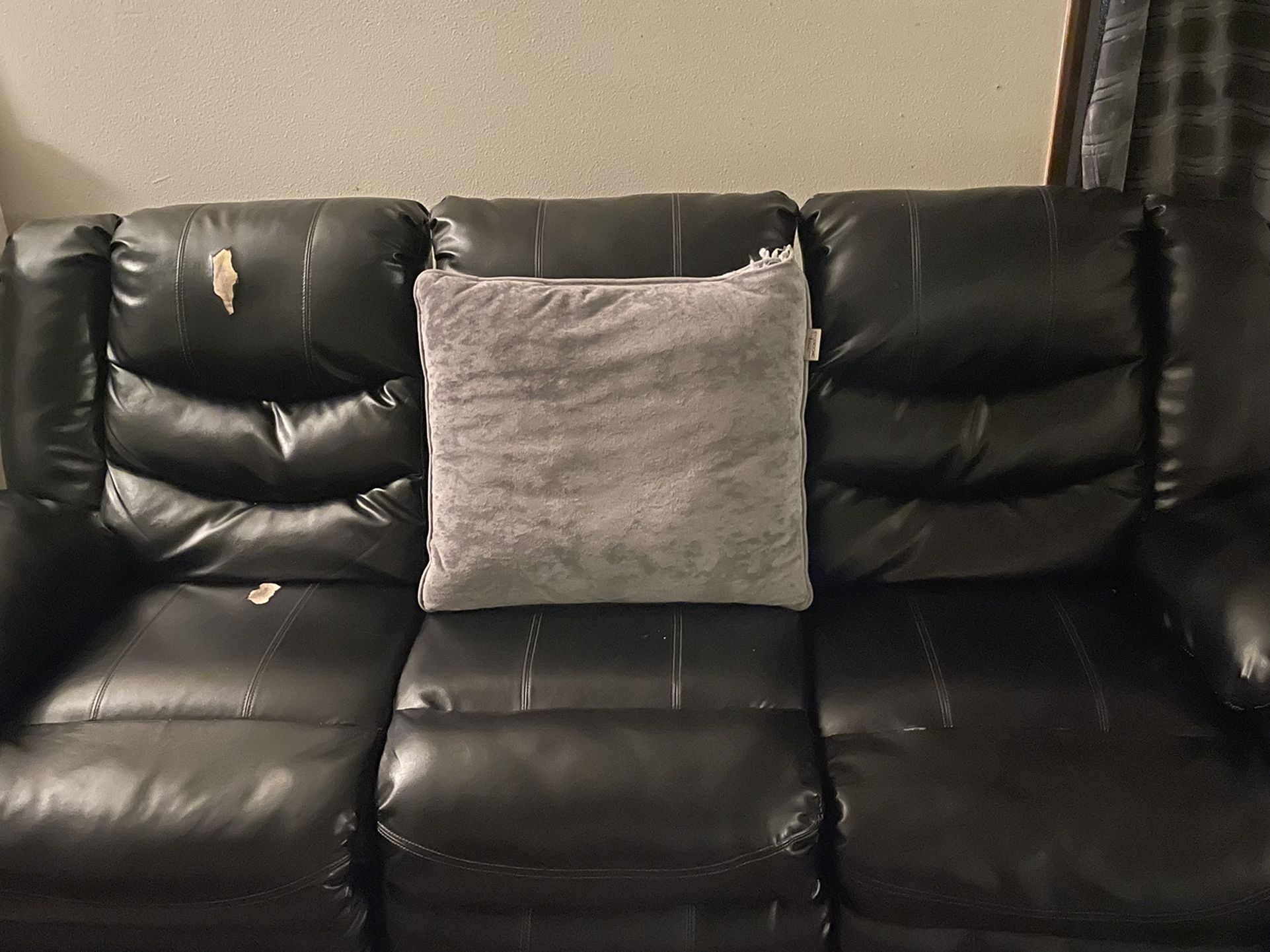 Black Leather Couch