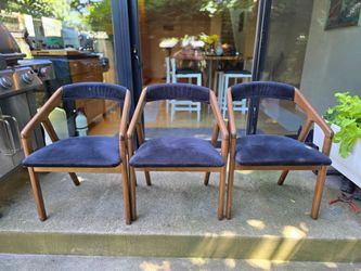 3 Mid-century Style Dining Chairs