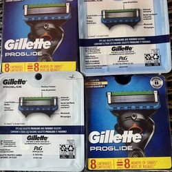 Gillette Proglide Razors 4X8 Packs