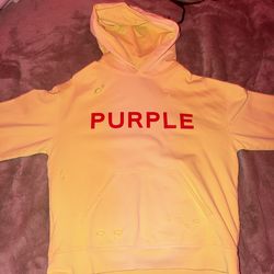 Yellow & Red Purple brand hoodie