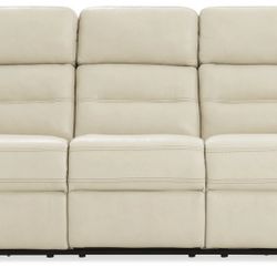 Leather Powered Reclining Couch