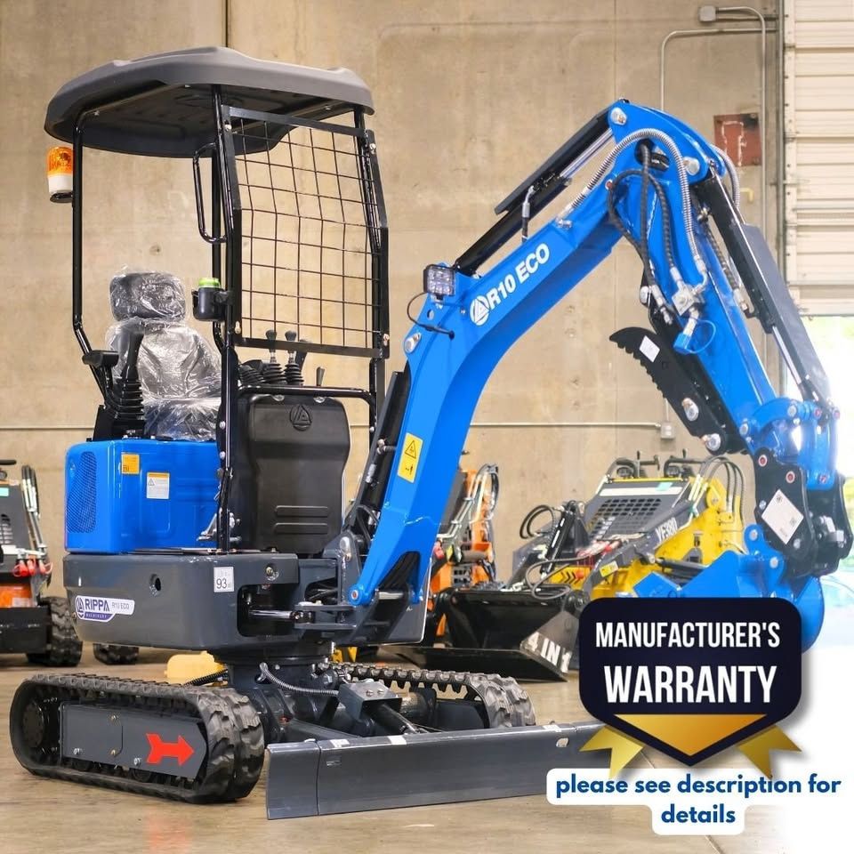 New Rippa R10 Mini Excavator • Kubota diesel • 6ft dig • xpandable tracks