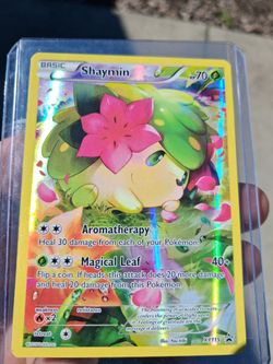 XY Pokémon Shaymin Holo promo 
(Slight Surface Crease)