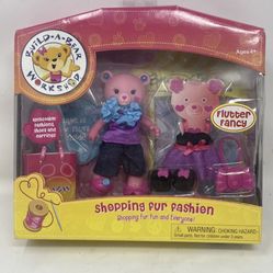 New Rare build a bear workshop Shopping Fur Fashion Flutter Fancy Playmates Toys