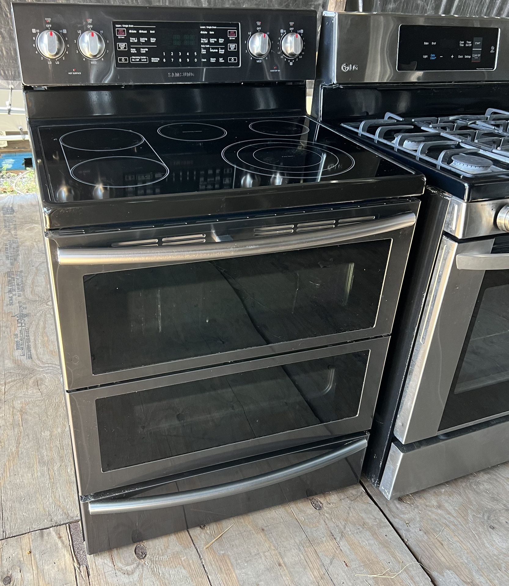 Samsung double Oven Electric Stove : todo Le Funciona Perfecto 