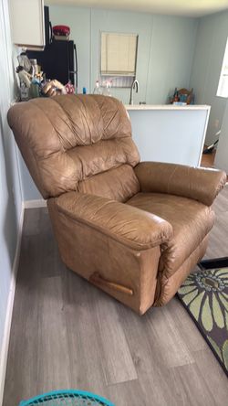 Brown Leather Recliner Chair
