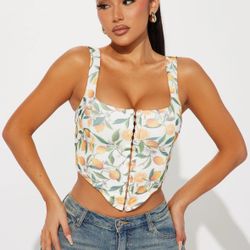 Women’s Life Gives You Lemons Corset Top 