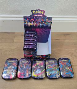Pokemon Trading Card Game Mega Evolution Mini Tin Display