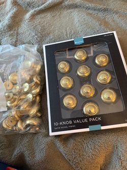 31 brass knobs