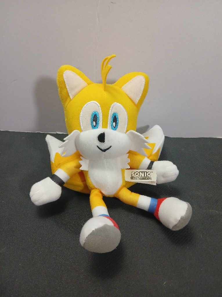 Sonic The Hedgehog Yellow Tails 8" Sega Toy Factory 2019 Stuffed Animal Plush