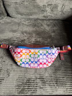 Coach Rainbow Signature Belt Bag
