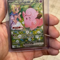 Pokémon Lillies clefairy ex journey together sir trading card 