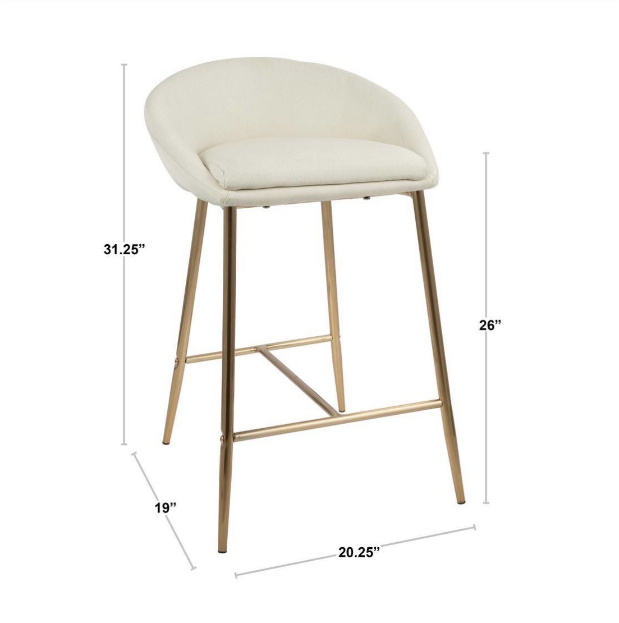 1 High Counter Glam Stool 