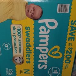 125 Pampers Swaddlers Left From 136 