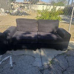 Black Love Seat Sectional 