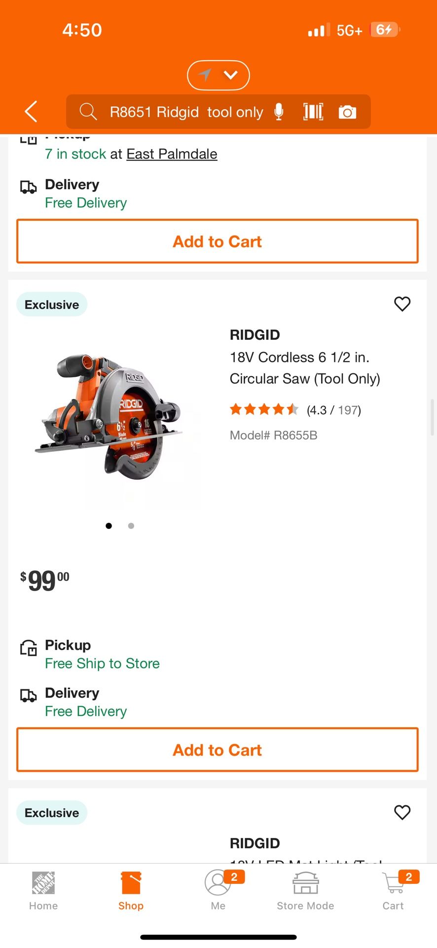 RIDGID 18V Cordless 6 1/2 in. Circular Saw (Tool Only)