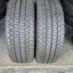 2. Tires. 275. 70. 18. Michelin. Lt