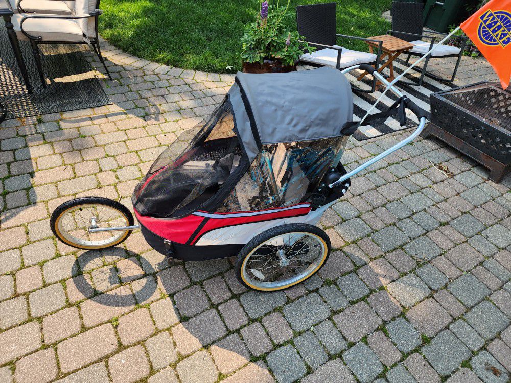 Wike Bike Trailer/Jogger/ and Stroller For 2 Kids