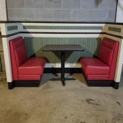 Authentic 70s Pizza Hut “Red Roof” Booth 