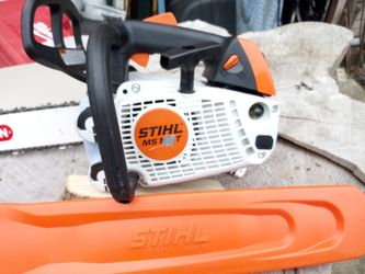 STIHL 193T. Chain saw 16 inch bar. Fell of the roof of my truck on my way home after a job at night. It was in a. Street work zone salmen av