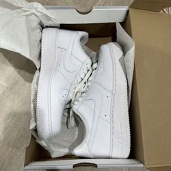 White Nike Air Force 1 Sneakers