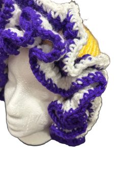 Crocheted Ruffled Hats