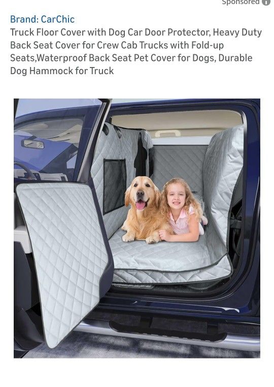 Truck Bed Protector with Dog Door Guard. #206