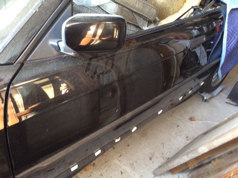 E36 convertible door 3 series BMW good window motor and handle no interior panel Driver side