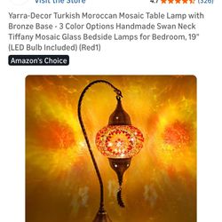 Turkish Moroccan Mosaic Table Lamp