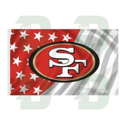 SF 49ers USA Flag