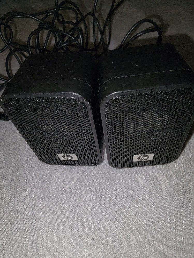 Used HP Black Computer Speakers