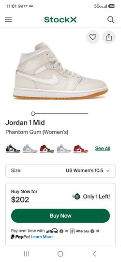 Jordan 1 mids phantom gum