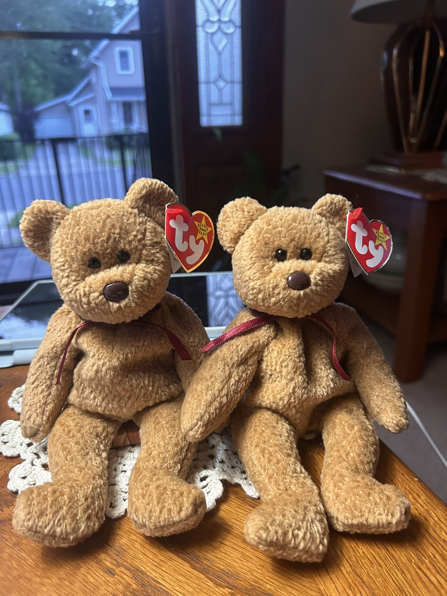 TY Beanie Baby Curly The Bear 1(contact info removed). Error. Tag Says 1996. Tush Tag Says 1993.