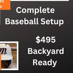 ⚾️ COMPLETE BASEBALL SETUP – BACKYARD READY ⚾️