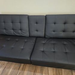 Black Armchairs and Sleeing Sofa