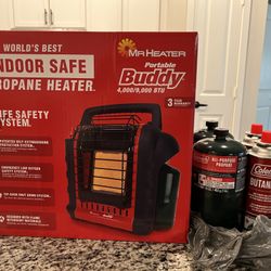 Portable Heater, Propane Gas And Butane Fuel