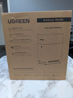UGREEN NAS DH2300 2-Bay NASync, Support Capacity 60TB (Diskless)